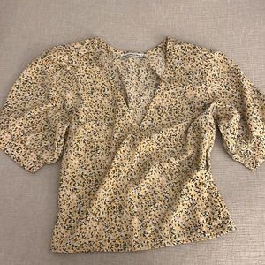 Abercrombie Floral Wrap Top